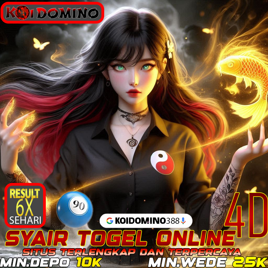 KOIDOMINO388: Togel Cepat Cair, Slot Auto Kaya